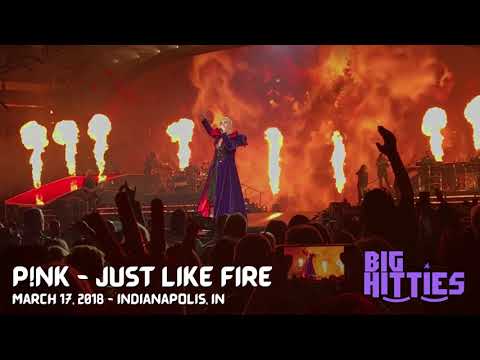 P!nk Performing Just Like Fire in Indianapolis on March 17, 2018