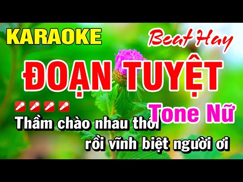 Karaoke Đoạn Tuyệt (Beat Hay) Nhạc Sống Tone Nữ | Hoài Phong Organ