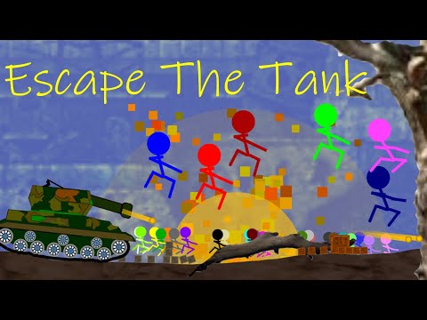 Escape From The Fire Tank - Survival Marble Race in Algodoo sTICKMAN - marble stickman