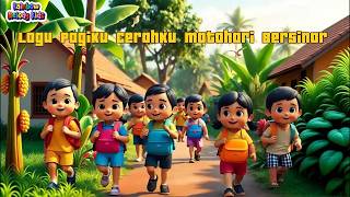 Download lagu 🌞🌈🎶 Lagu Pagiku Cerahku Matahari Bersinar – Lagu Anak Indonesia | Rainbow Melody Kids 😄✨ mp3
