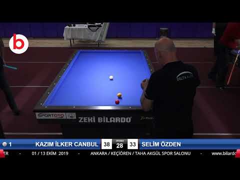 KAZIM İLKER CANBUL & SELİM ÖZDEN Bilardo Maçı - 2019 TÜRKİYE KUPASI 2.ETAP ERKEKLER-FİNAL 1/16