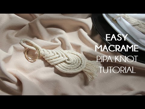 How to make a Pipa Knot Macrame Tutorial | DIY - KENDİN YAP