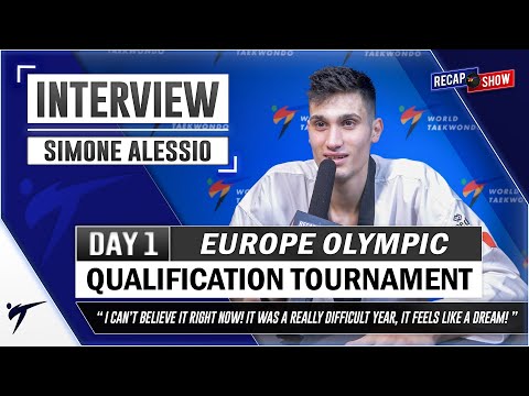 SIMONE ALESSIO POST FIGHTS INTERVIEW 2021 WT EUROPEAN OLYMPIC QUALIFICATION