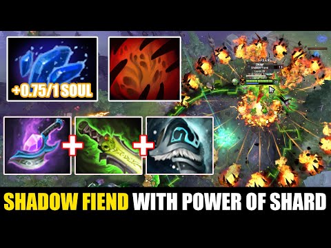 7.28 Shadow Fiend Build - Arcane Blink + Shiva & Ethereal + Max Souls With Shard