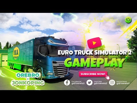ETS2 1.41 (Euro Truck Simulator 2) Gameplay - Silent Trucking - Orebro-Jonkoping