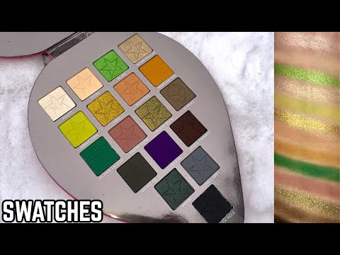 JEFFREE STAR ALIEN PALETTE SWATCHES