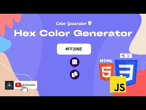 Javascript Project Hex Color Generator