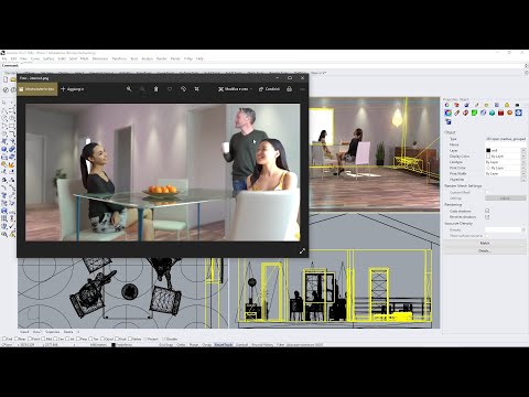 VRAY RHINO Videocourse - 18 - Interior Render, Camera, Exposure, ISO, F-number, Shutter Speed, DOF