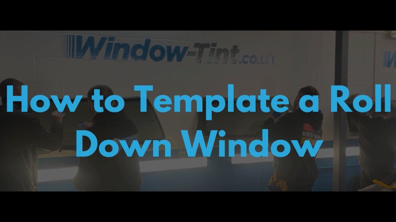 How to cut/template a roll down window