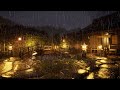 ️ Silent Night Pouring Rain Traditional Japanese Garden Ambience For Sleep And Relaxation