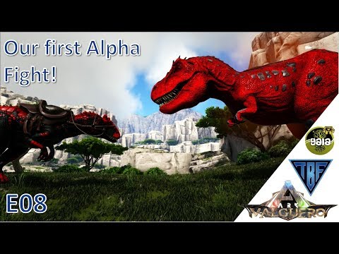 Fighting the Alpha! Gaia Pyria Valguero E08 Modded Ark Playthrough - New Creature mod Playthrough