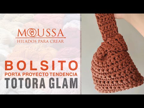 BOLSITO PORTA PROYECTOS TENDENCIA 🧶 En Totora Glam, exclusiva de Moussa Lanas
