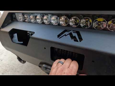 Ford - Fab Fours Matrix Winch Bumper Instal - Rigid lights & Winch