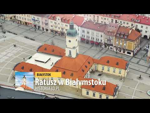Ratusz na Rynku Kościuszki w Białymstoku | ujęcia z drona