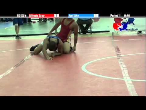 University Nat`ls GR 60 KG / 132.25 lbs: Alfredo Gray vs. Joel Ake