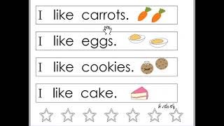 Very first sight word sentences 2 - Like (Thích)
