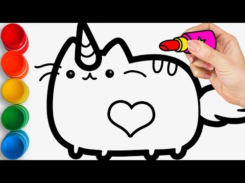 Coloring Pages Unicorn Cat