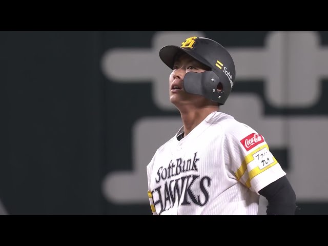 【7回裏】復帰後初安打がタイムリー!! ホークス・今宮健太 センターへの2点タイムリー2ベースで更に突き放す!! 2025年6月5日 福岡ソフトバンクホークス 対 中日ドラゴンズ