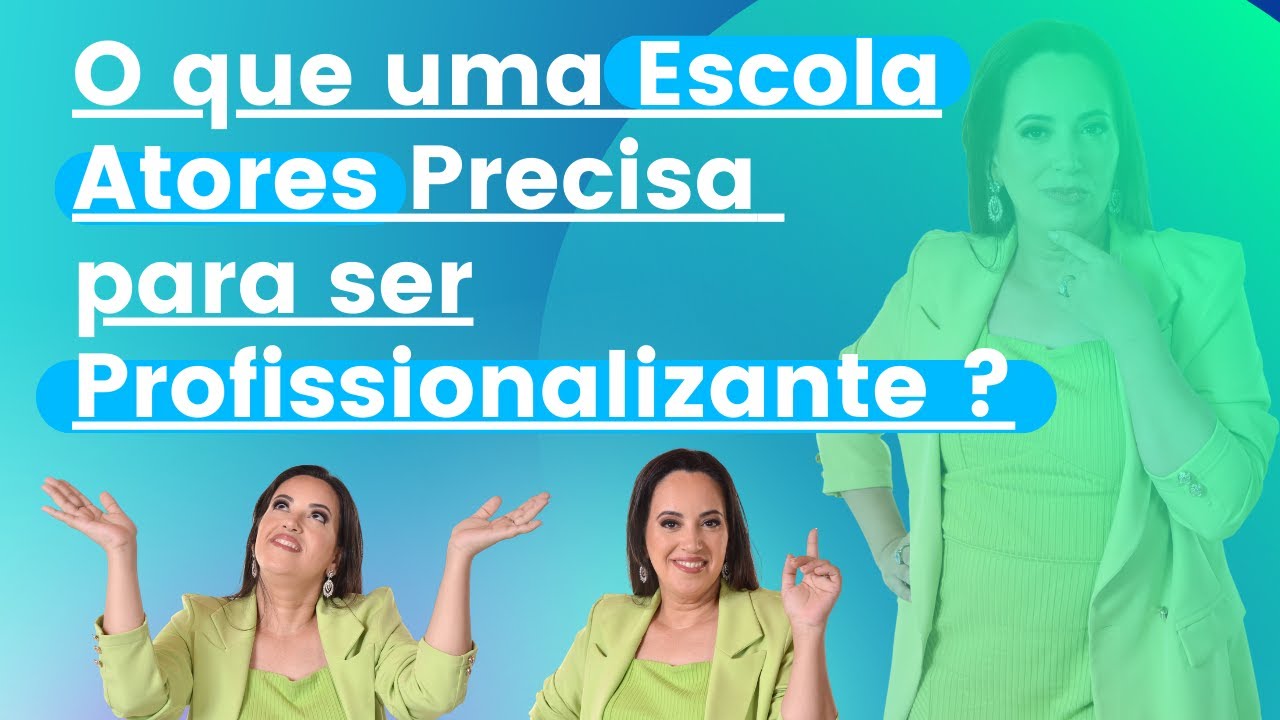 Minha Escola de atores é profissionalizante ? Vem descobrir! - Como ser ator- Patricia Vasconcelos