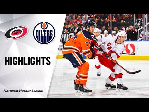 NHL Highlights | Hurricanes @ Oilers 12/10/19