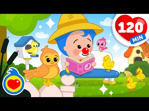Pajaritos, Pollitos Y Patitos 🦜 Canciones Infantiles Divertidas Sobre Animales (120 Min) | Plim Plim