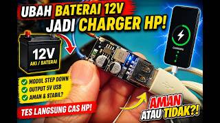 Download lagu Ubah Baterai 12V Jadi Charger HP! 🔥 Tes Modul DC-DC Step Down USB mp3