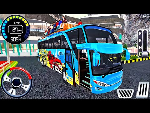Real Uphill Bus Drive 3D Simulator - Offroad Coach Bus Driving 2024 - Android GamePlay