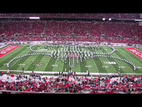 Ohio State Marching Band Penn State Blue Band  Halftime Show 10 26 2013 OSU vs Penn State