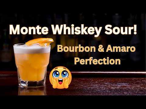 Monte Whiskey Sour: Bourbon & Amaro Perfection