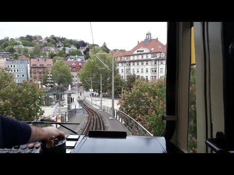 10 "Zacke" Degerloch - Marienplatz | Führerstandsmitfahrt Stadtbahn Stuttgart
