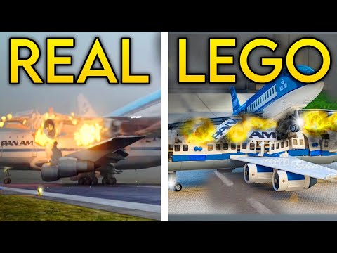 Plane Crash Animation VS Lego Recreation FULL MOVIE