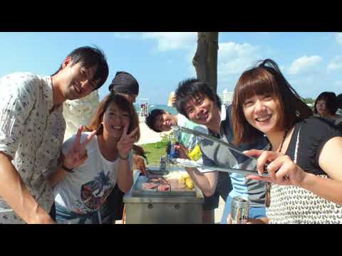 恩納村海浜公園ナビービーチ　バーベキュー動画