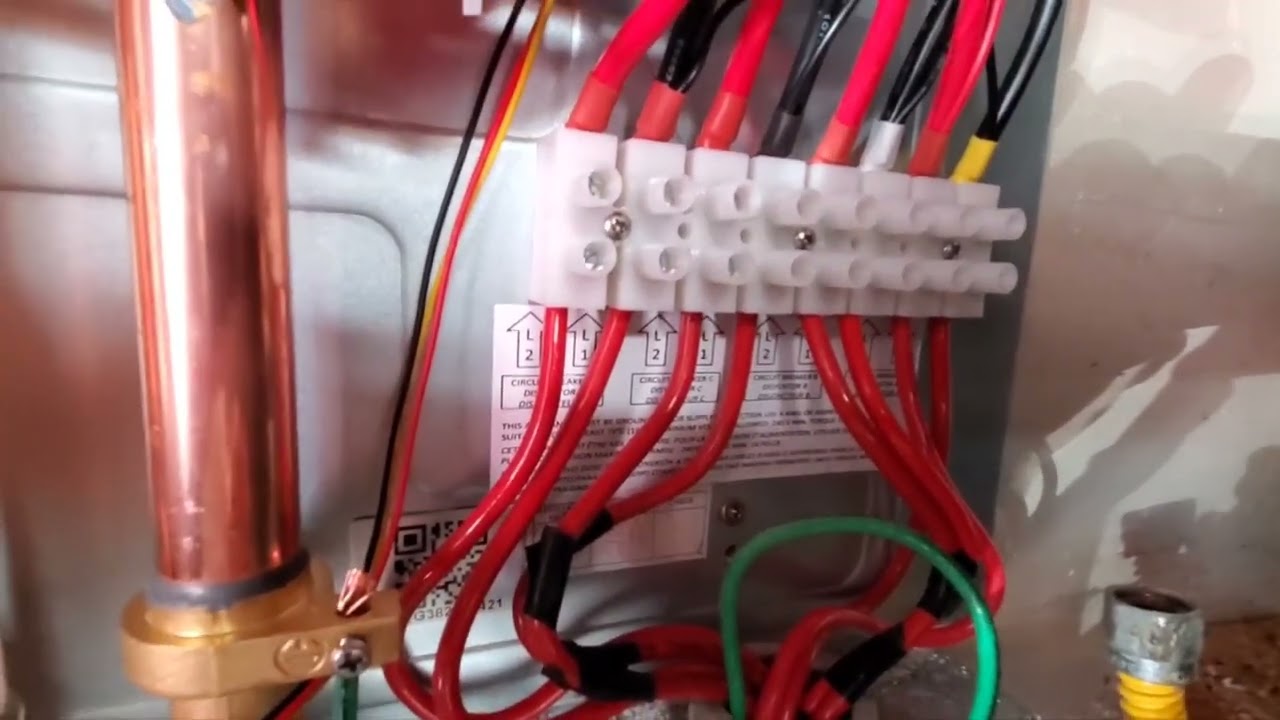 instalando un calentador de agua tankless electrico ,water heater