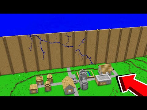 DEV TSUNAMİ VS DUVAR 🌊 - Minecraft