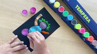 Temperová barva Ready Tempera, 500 ml - černá