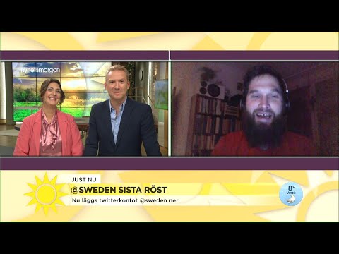 Han är sista twittraren på @sweden-kontot - Nyhetsmorgon (TV4)