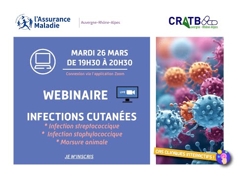 Webinaire Infections cutanées bactériennes en médecine de ville