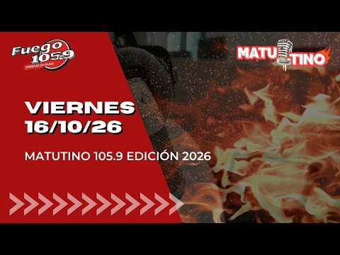 Viernes 16/10 Comenzamos este dia  cargados de info y novedades. Dejanos tu mensaje #matutinofuego