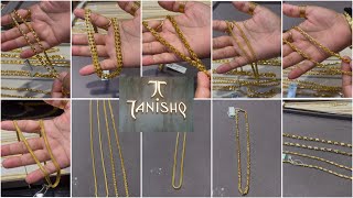 Tanishq latest gold chain designs for men’s | different type of gold chain with price and weight 