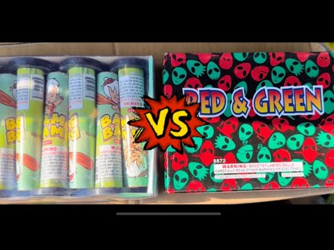 RED & GREEN (salute) VS BAM BAM (￼salute) new for 2024.