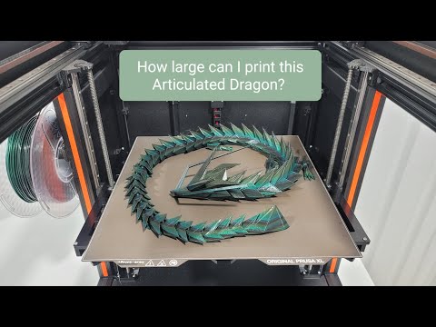 Printing a GIANT Articulated Dragon🐉on the Prusa XL!