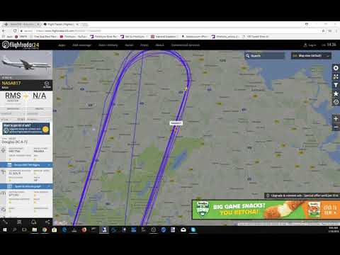 NASA's DC8-72 is doing sniffing test above Germany [FR24]