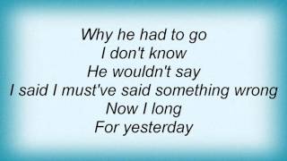 Leann Rimes - Yesterday Lyrics