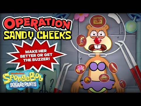 "Operation" Sandy Cheeks | Every Time Sandy Had a Body Part Removed | SpongeBob