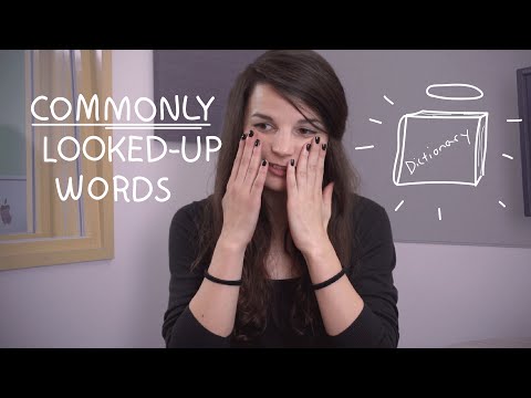 Weekly English Words with Alisha - Commonly Looked-up Words