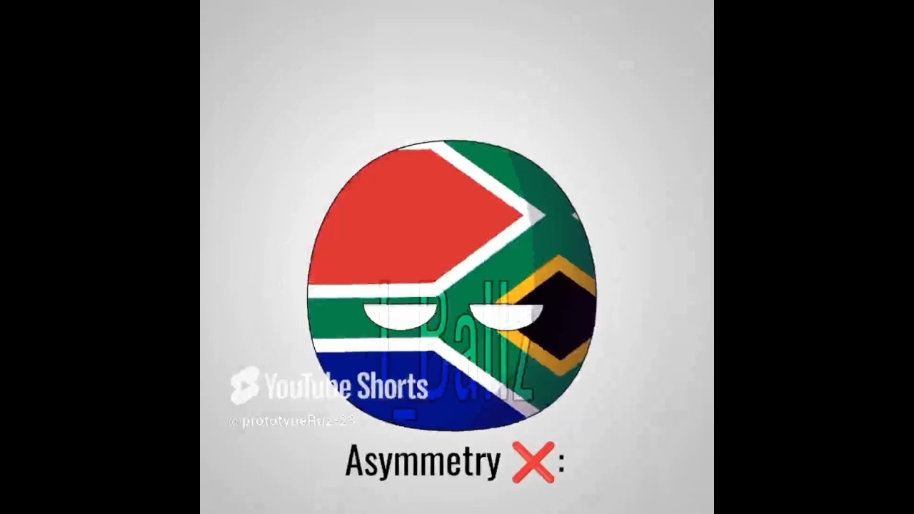 symmetrical vs asymmetrical flags part 2 || #countryballs #edit #fyp #shorts