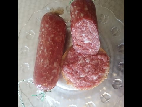 Schinkenwurst mit Knoblauch
