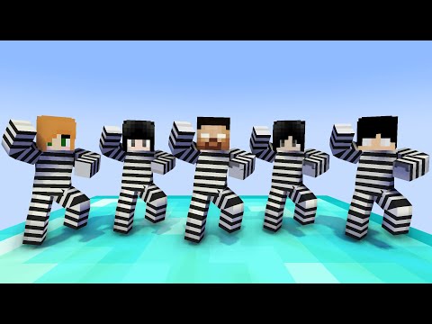 MONSTER SCHOOL : GANGNAM STYLE PRISON HEROBRINE FAMILY - MINECRAFT ANIMATION