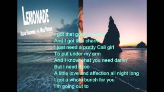 Lemonade - Adam Friedman ft. Mike Posner (lyrics Video)