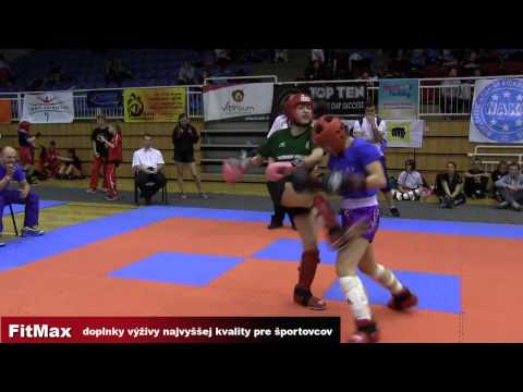 Kick box WC Szeged 2014   LK  50kg, Kažíková SVK vs Gumanová SVK